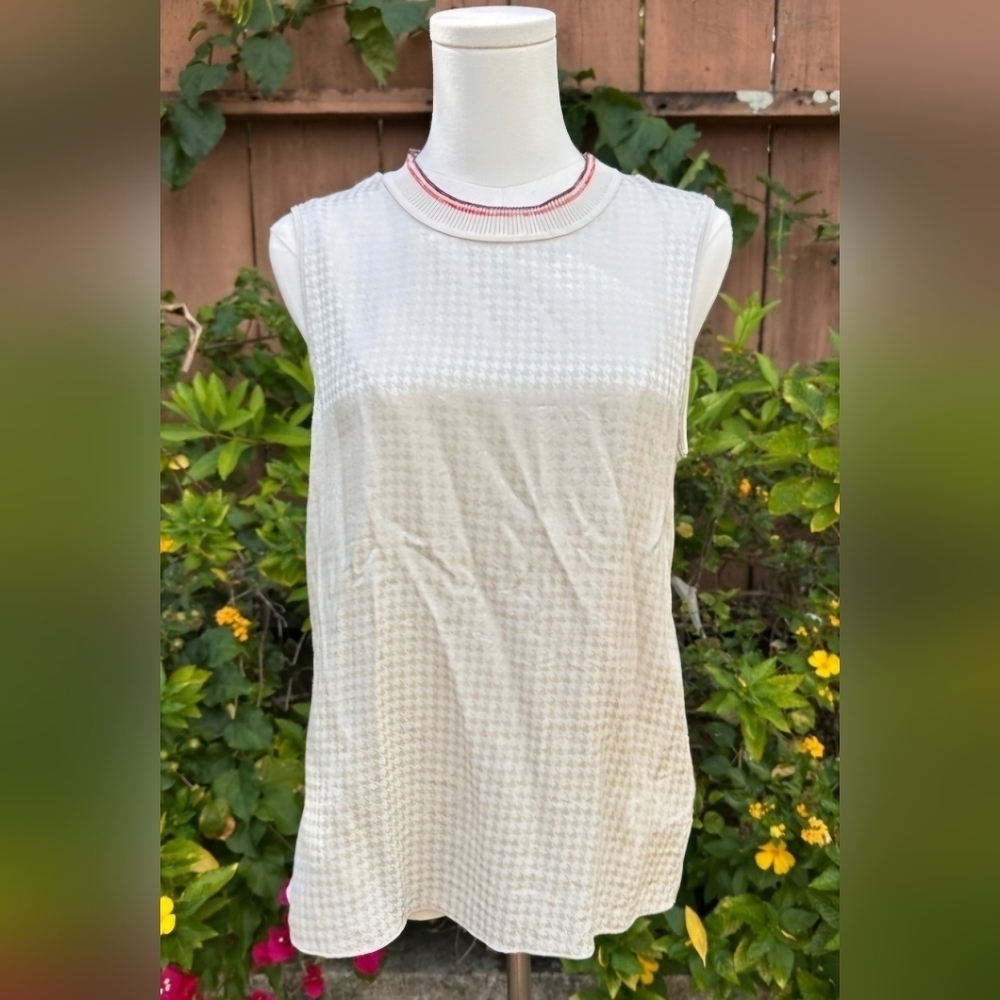 Rag & Bone Ali Cloud Gray Houndstooth Tank! NWOT!